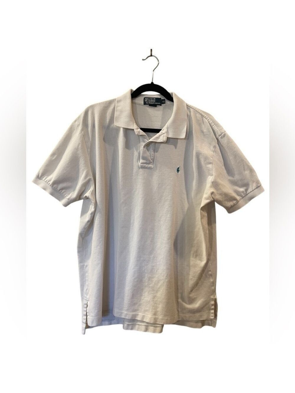 Polo by Ralph Lauren Men’s White with Blue Pony Short Sleeve Shirt Size: XL